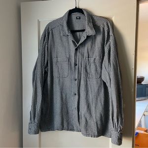 XL Uniqlo Houndstooth Flannel Shirt
